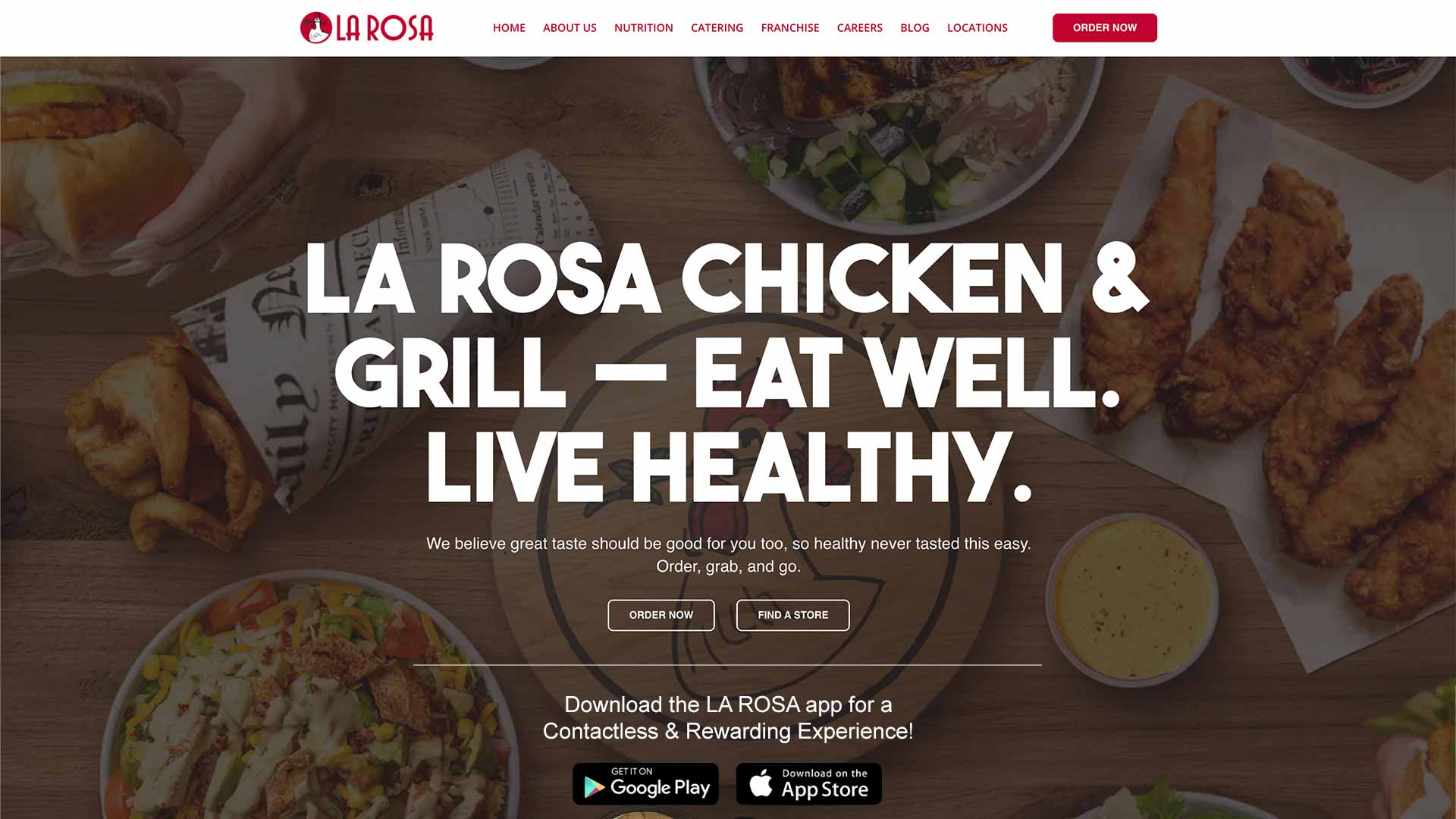 La Rosa Chicken & Grill - Website Design