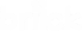 Stylized white text logo spelling 'brick' with two dots over the 'i'.