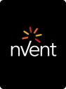 nVent company logo with colorful rays above the letter n.