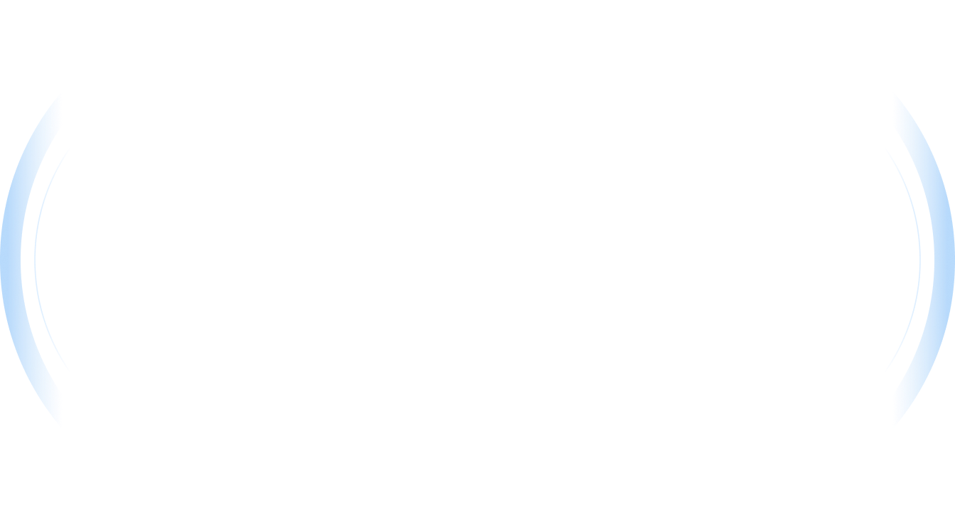 Stylized elliptical blue glow shapes on a transparent background.