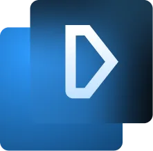 Blue play icon with a white right-pointing triangle inside a rounded square.