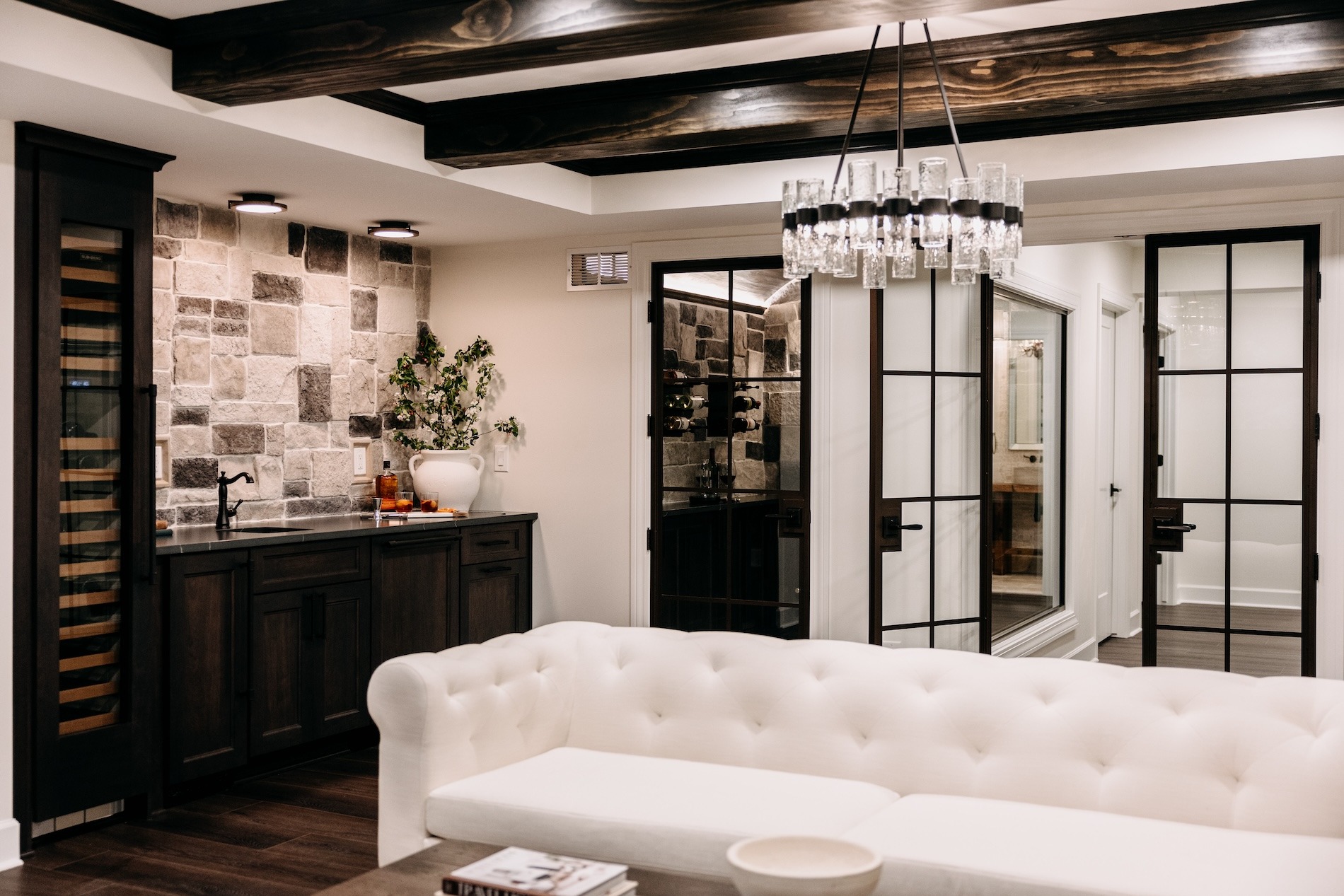 Perfect basement for wine time in Markham, ON