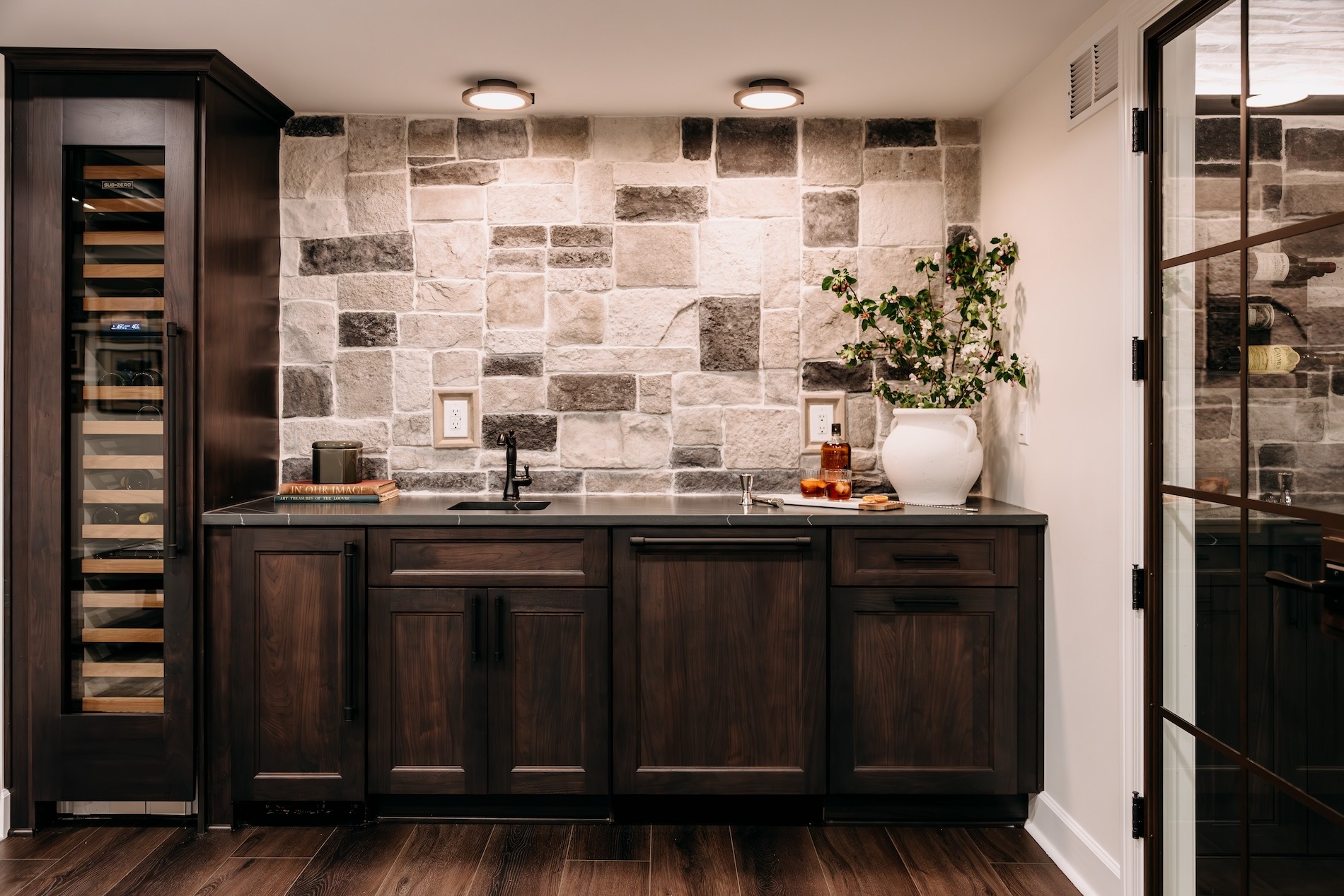 Perfect basement for wine time in Markham, ON