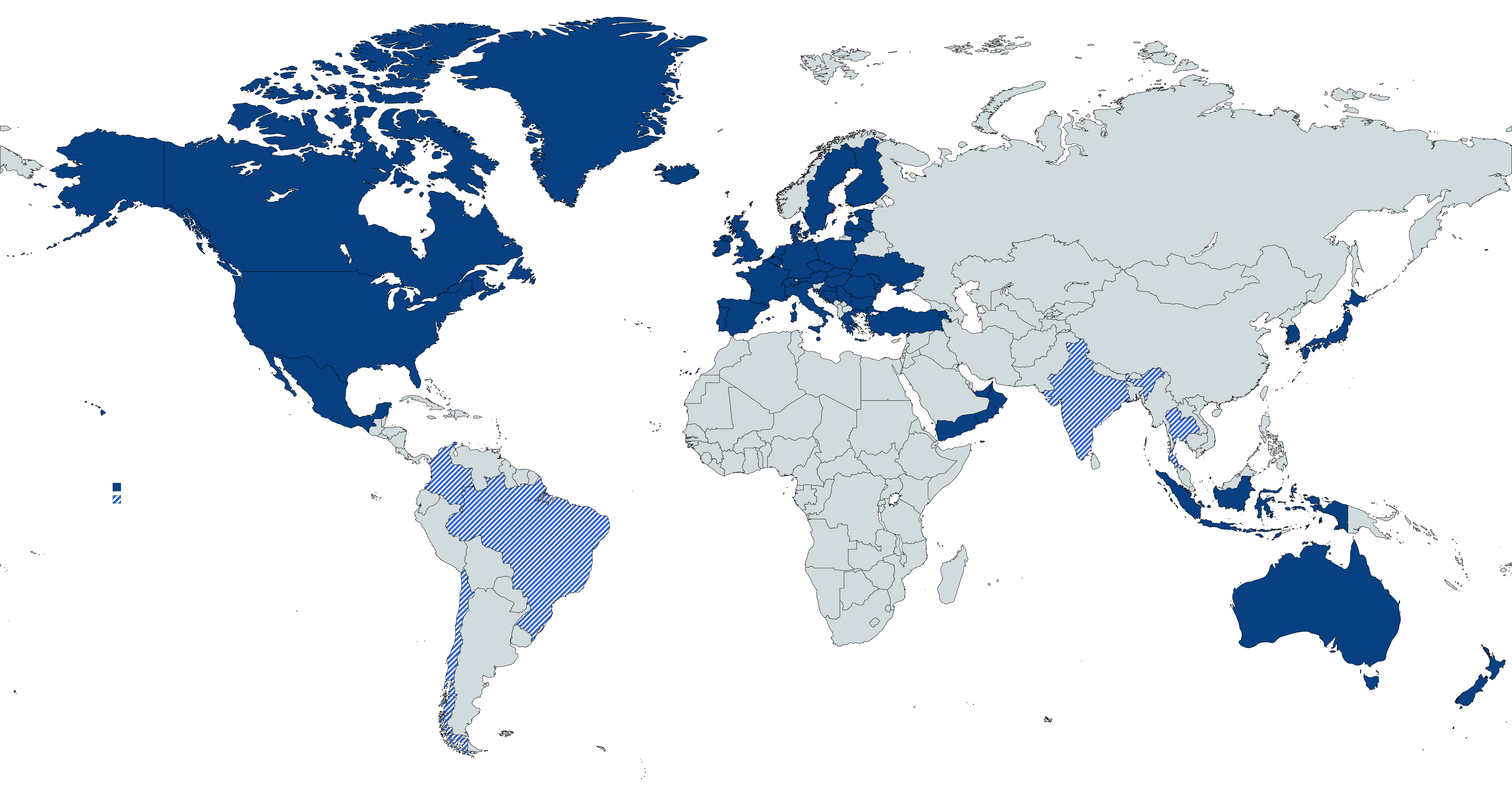 ELECTE Trademark Coverage Map