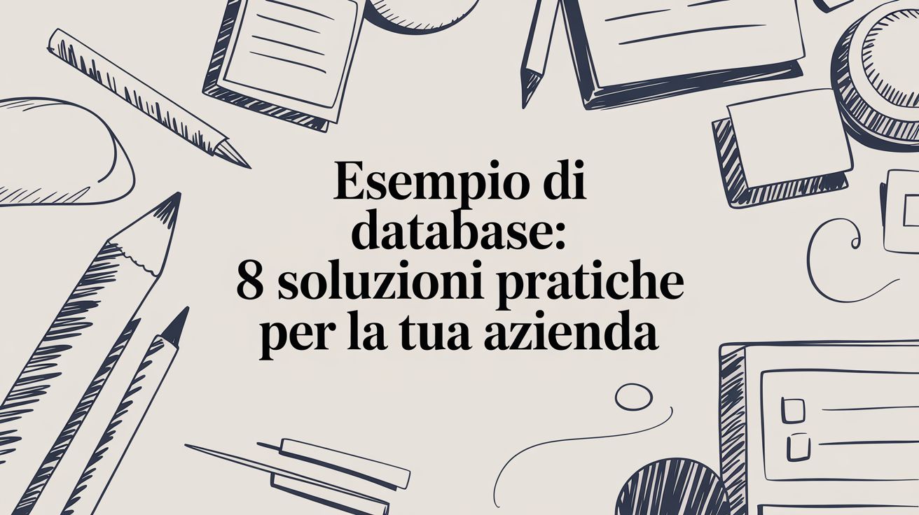 Database example: 8 practical solutions for your company