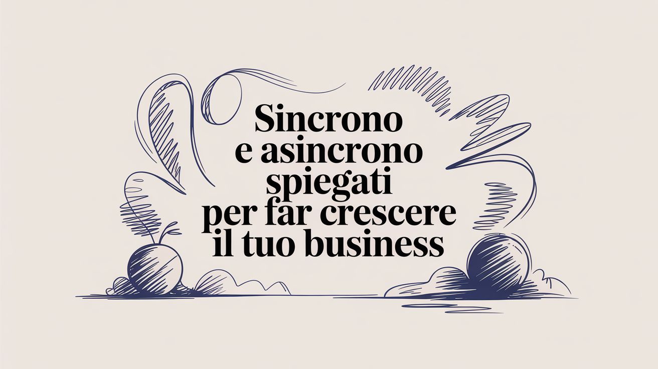 Sincrónico y asincrónico: la guía para elegir el enfoque adecuado y hacer crecer tu negocio