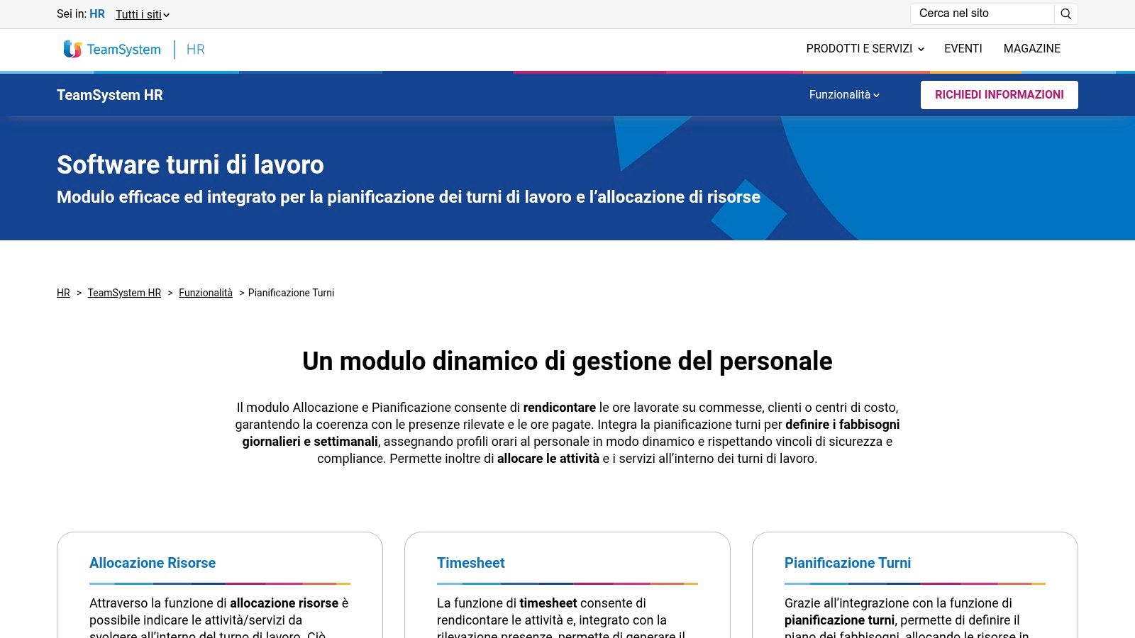 TeamSystem HR – Vardiya Planlaması