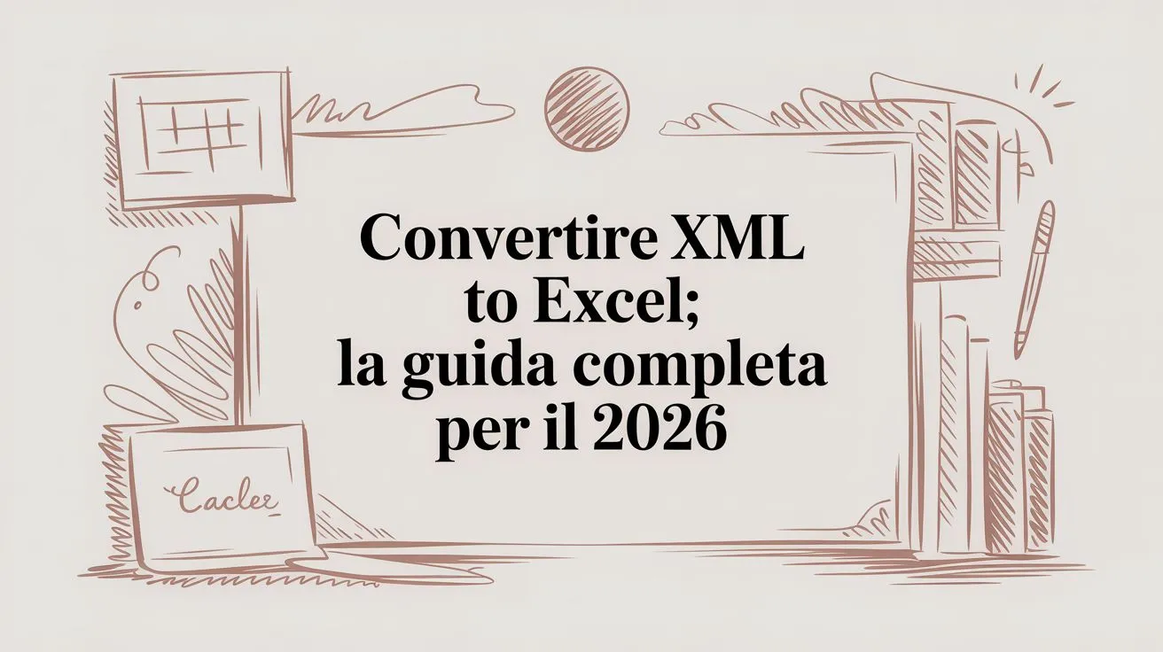 Convertire XML to Excel: La Guida Completa per il 2026