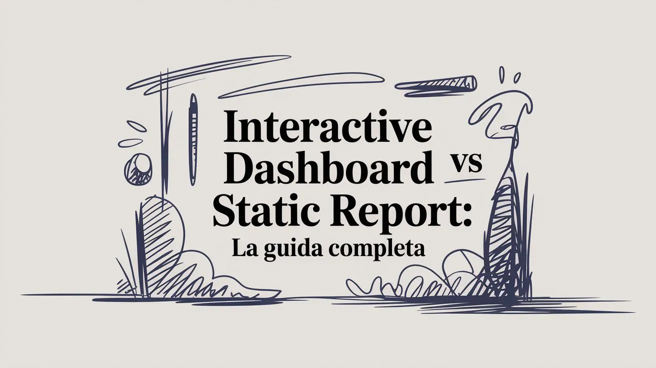 Interactive dashboard vs static report: La Guida Completa