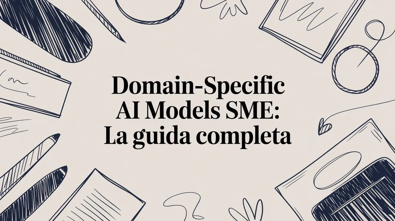 Domain-specific AI models SME: La Guida Completa