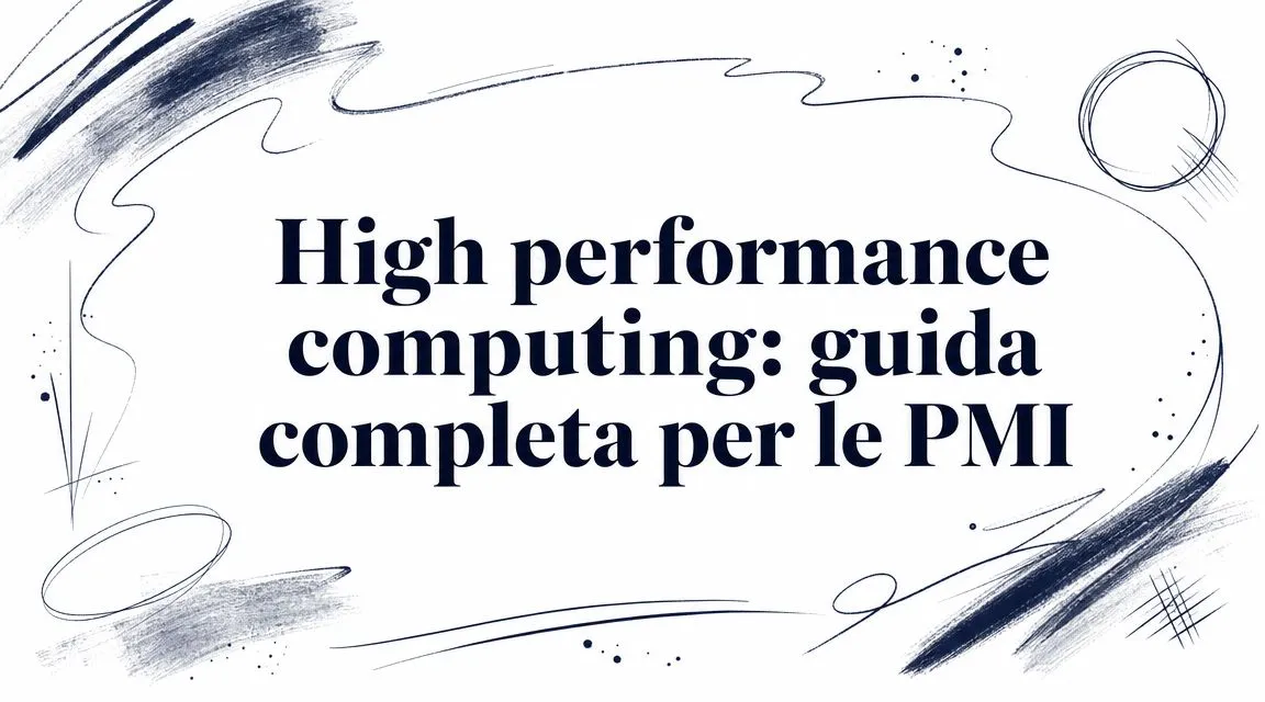 High performance computing: guida completa per le PMI