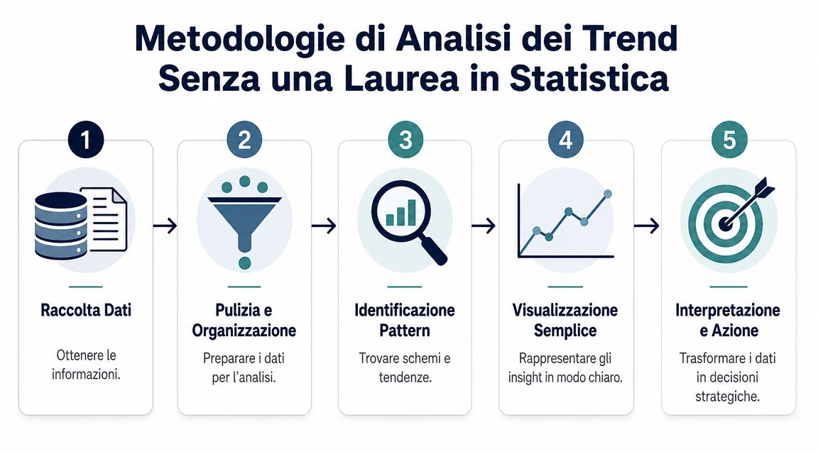 Une infographie en cinq étapes qui explique les méthodes d'analyse des tendances sans avoir besoin d'un diplôme en statistiques.