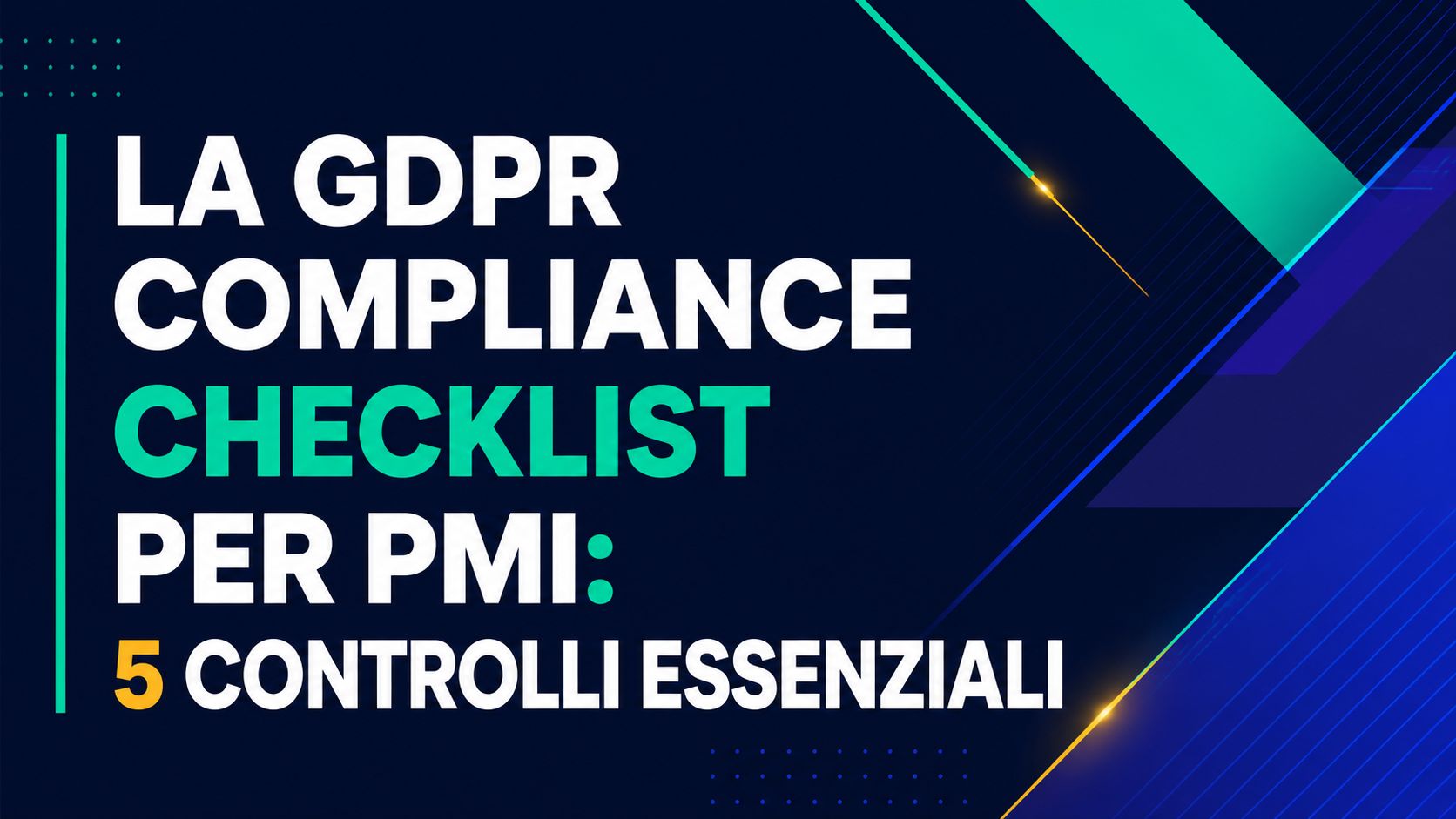 중소기업을 위한 GDPR 준수 체크리스트: 5가지 필수 점검 항목