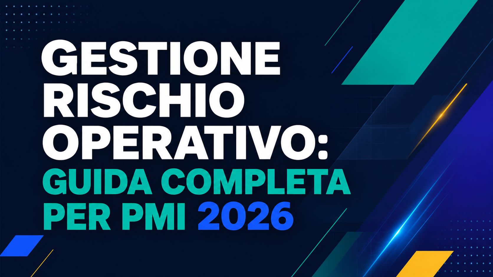 Gestão do risco operacional: guia completo para as PME 2026