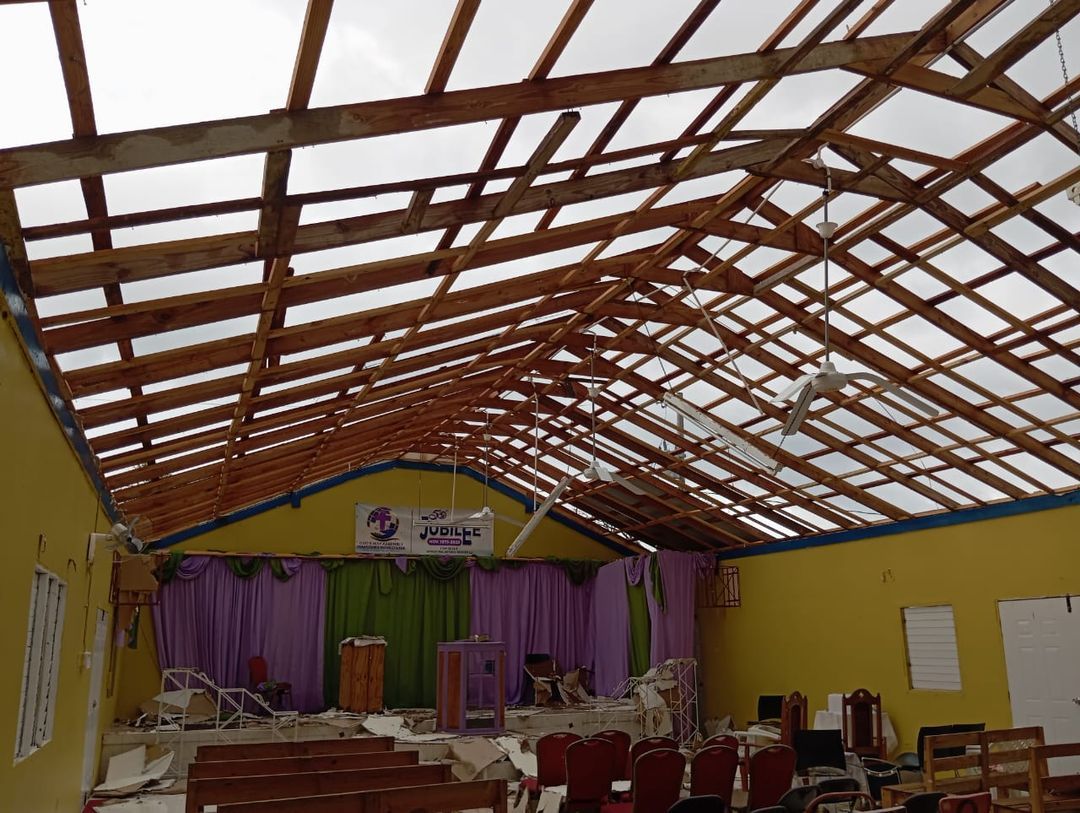 Community volunteers at God's Way Assembly Church