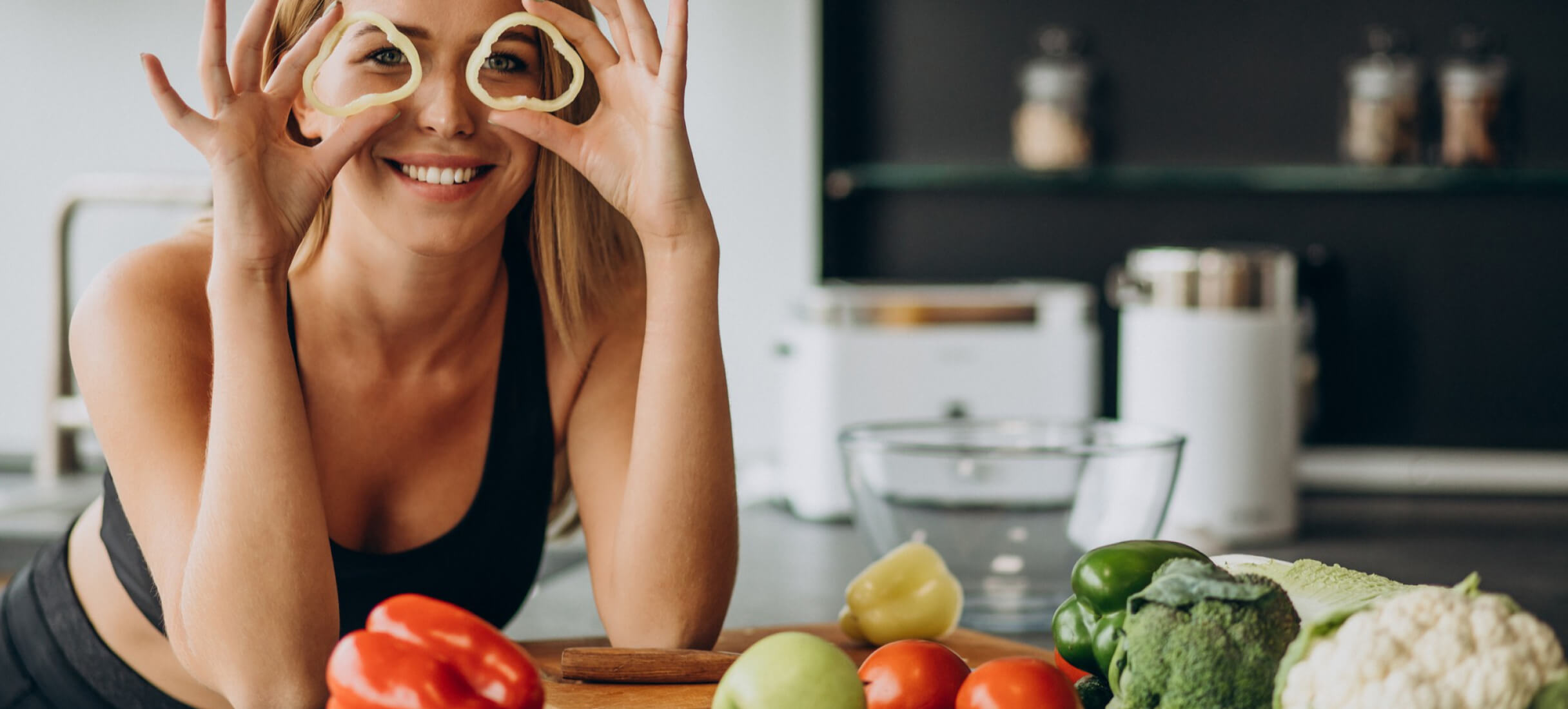 women with vegtables