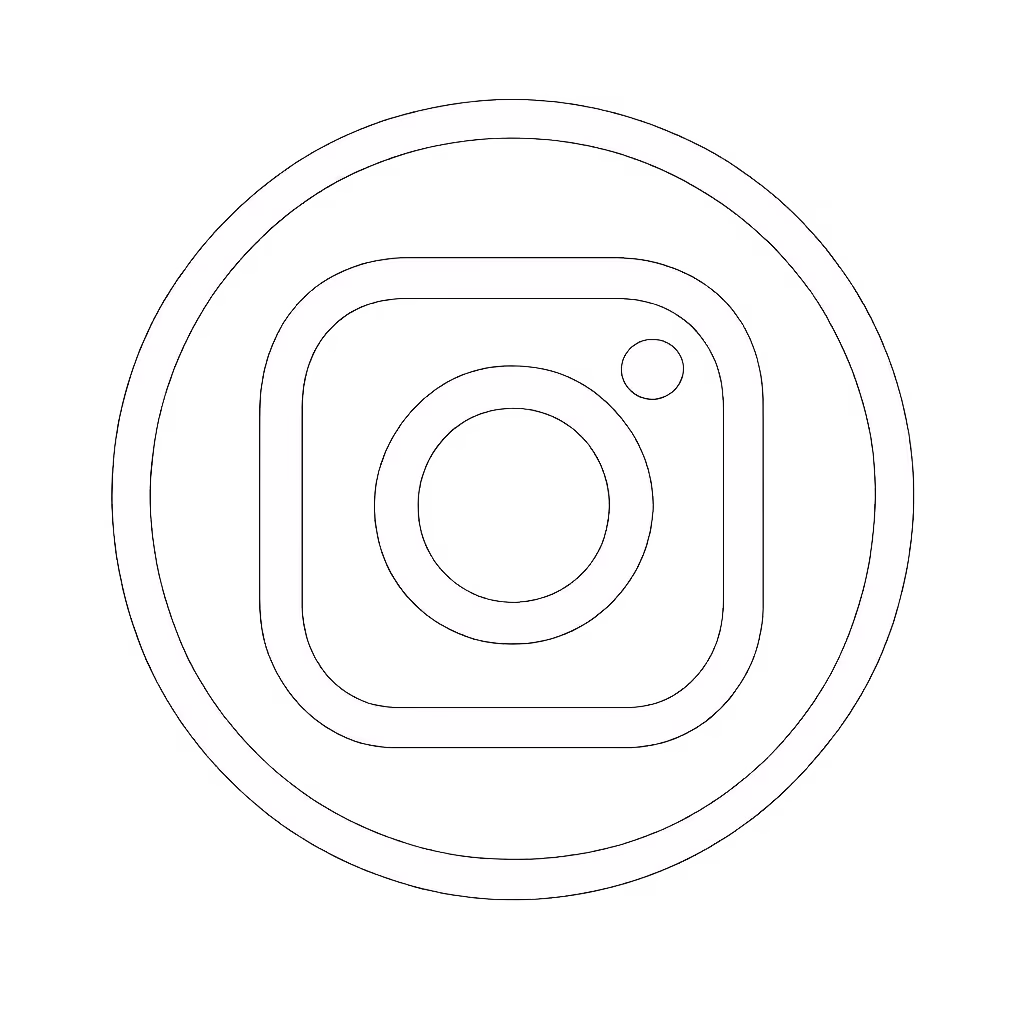 White Instagram logo icon
