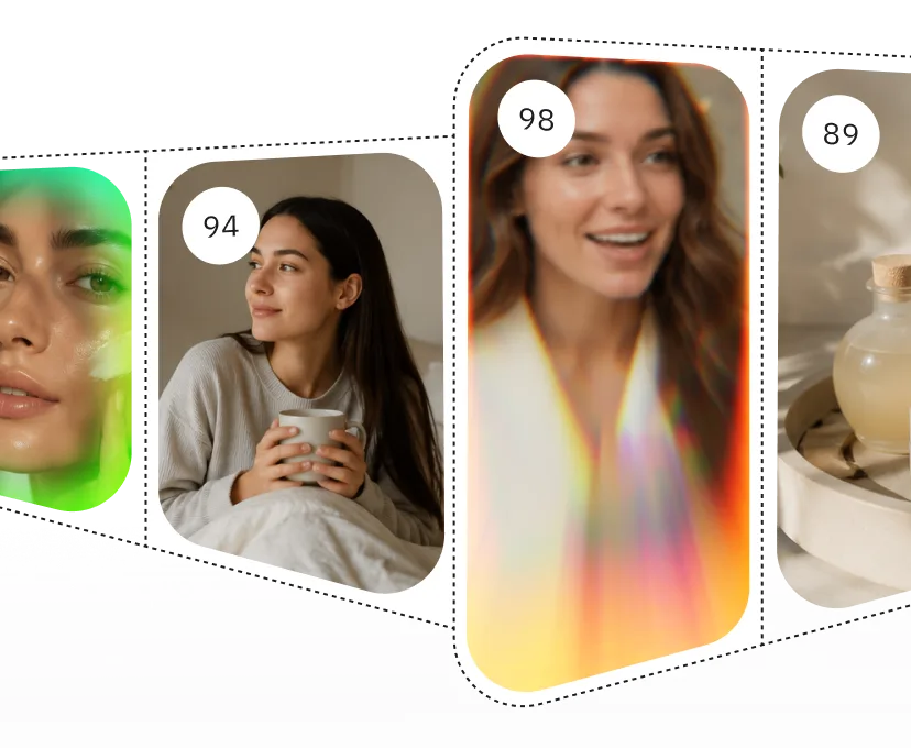 Videowise automatically scores the conversion rate opportunity of your videos to display and use only the best ones.