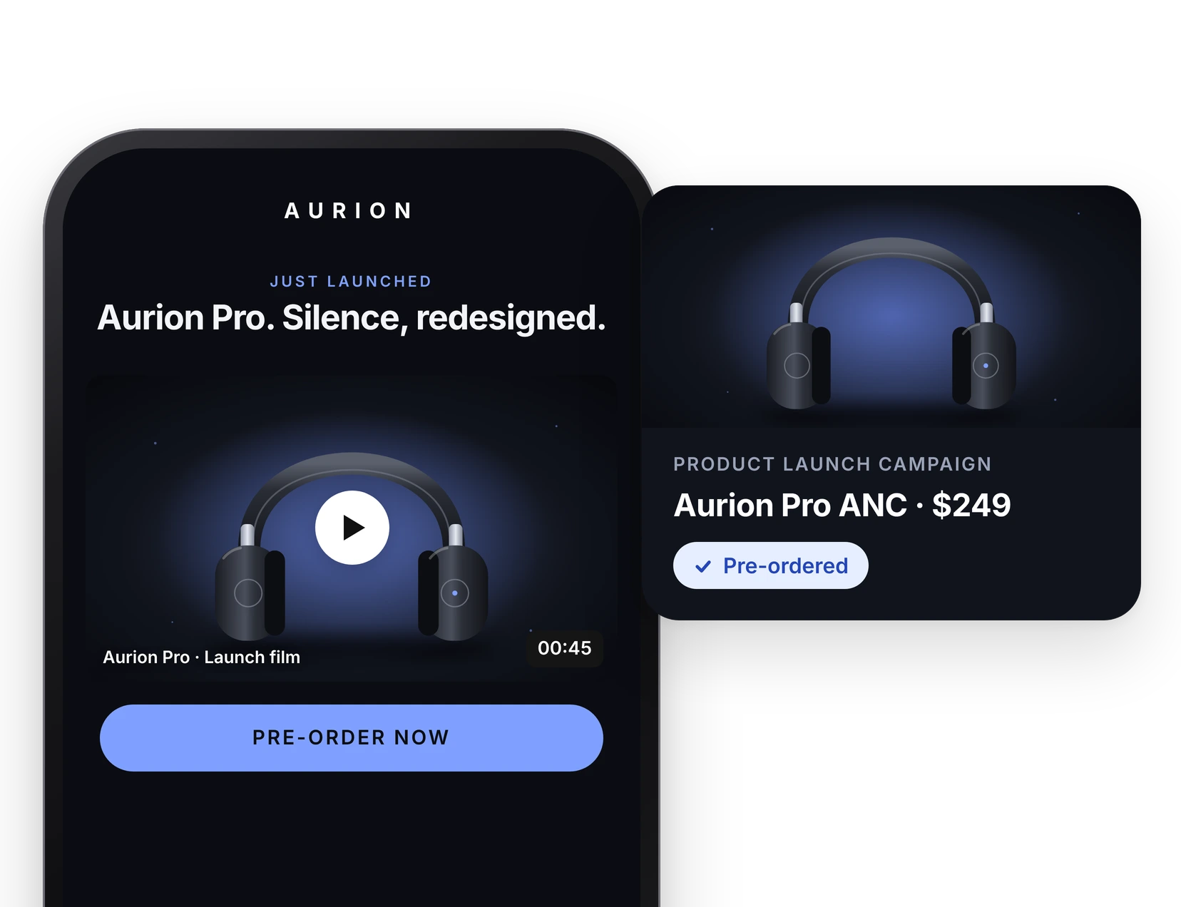Klaviyo product launch email with videos