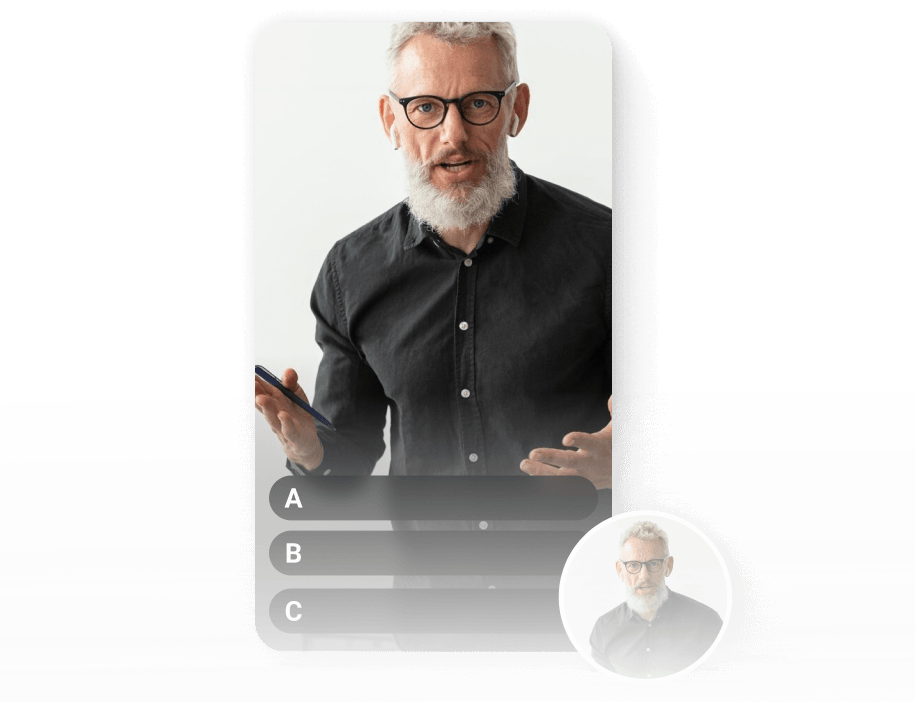 video pop up quiz widget from Videowise