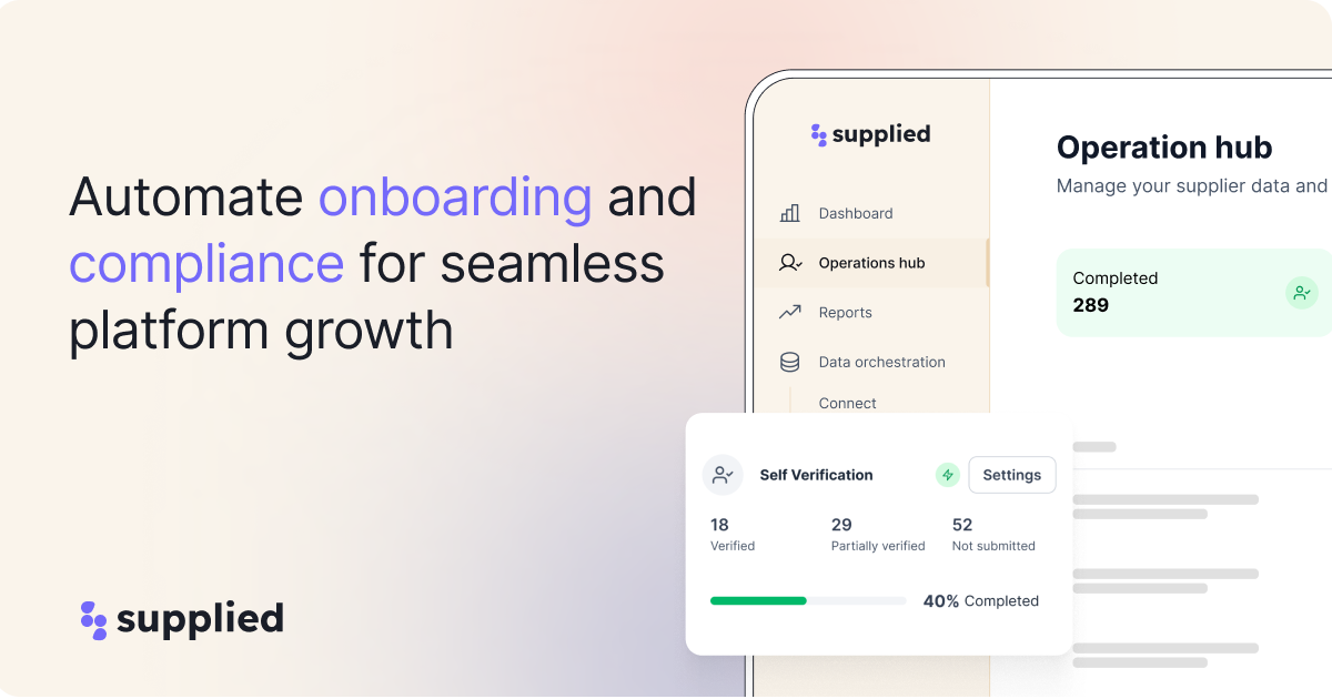 Supplied Automated DAC7 KYC KYB Compliance Digital Platform Compliance logo