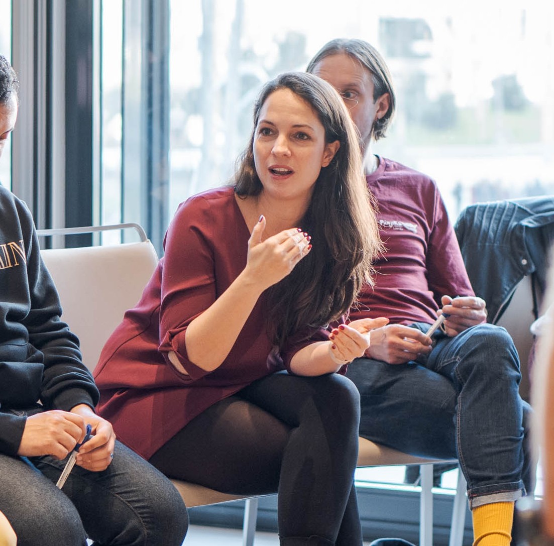 Dr. Elisabeth Wagner bei einem internationalen Workshop zu Leadership, Strategie und Feminismus
