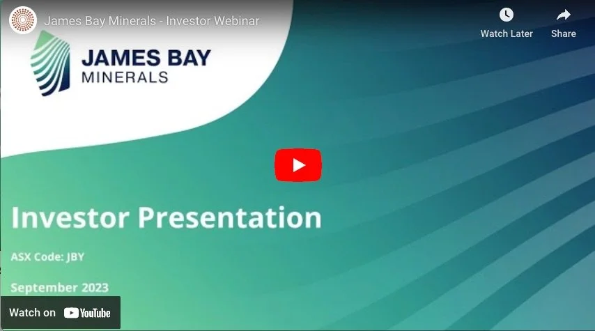 RRS Summer Series 2024 - James Bay Minerals (ASX:JBY)