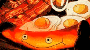 GIF of Calcifer from Howl's Moving Castle