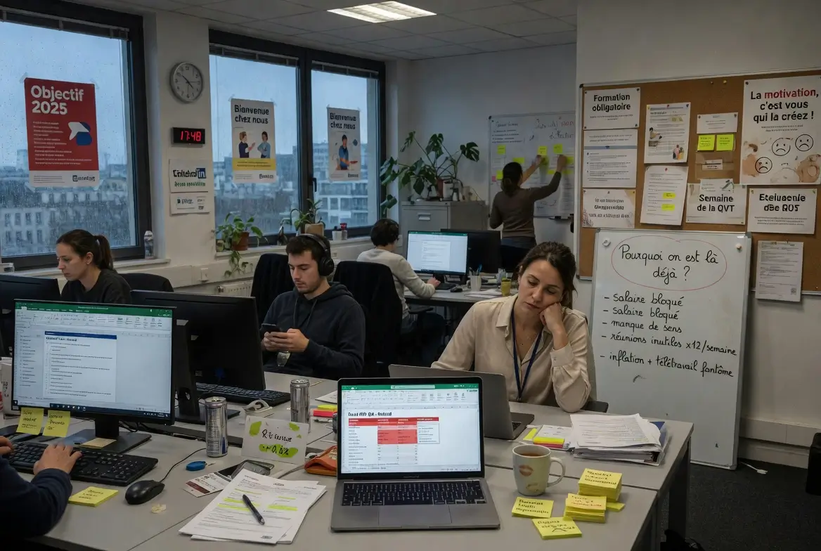 la motivation au travail en baisse drastique