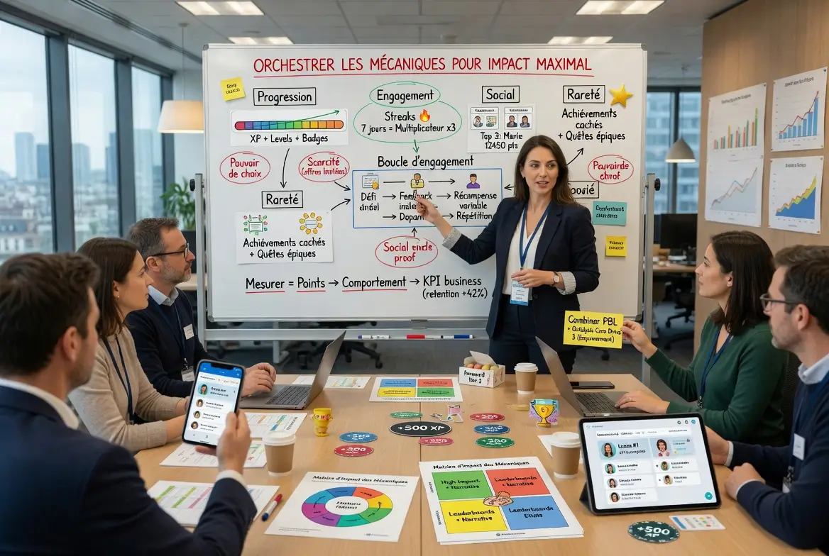 organisation des mécaniques de gamification