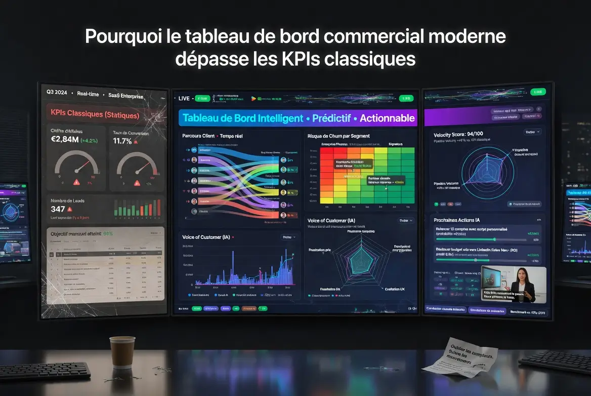 tableau de bord commercial moderne