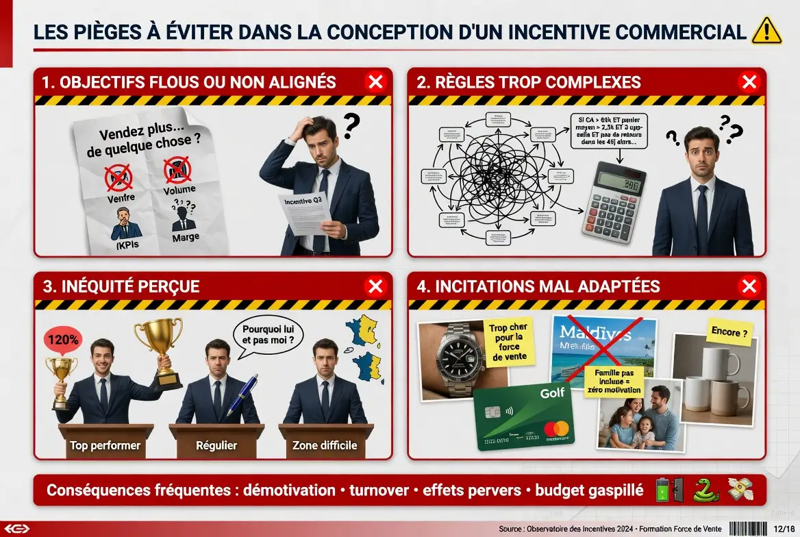 les pièges à éviter lors des incentives commerciales