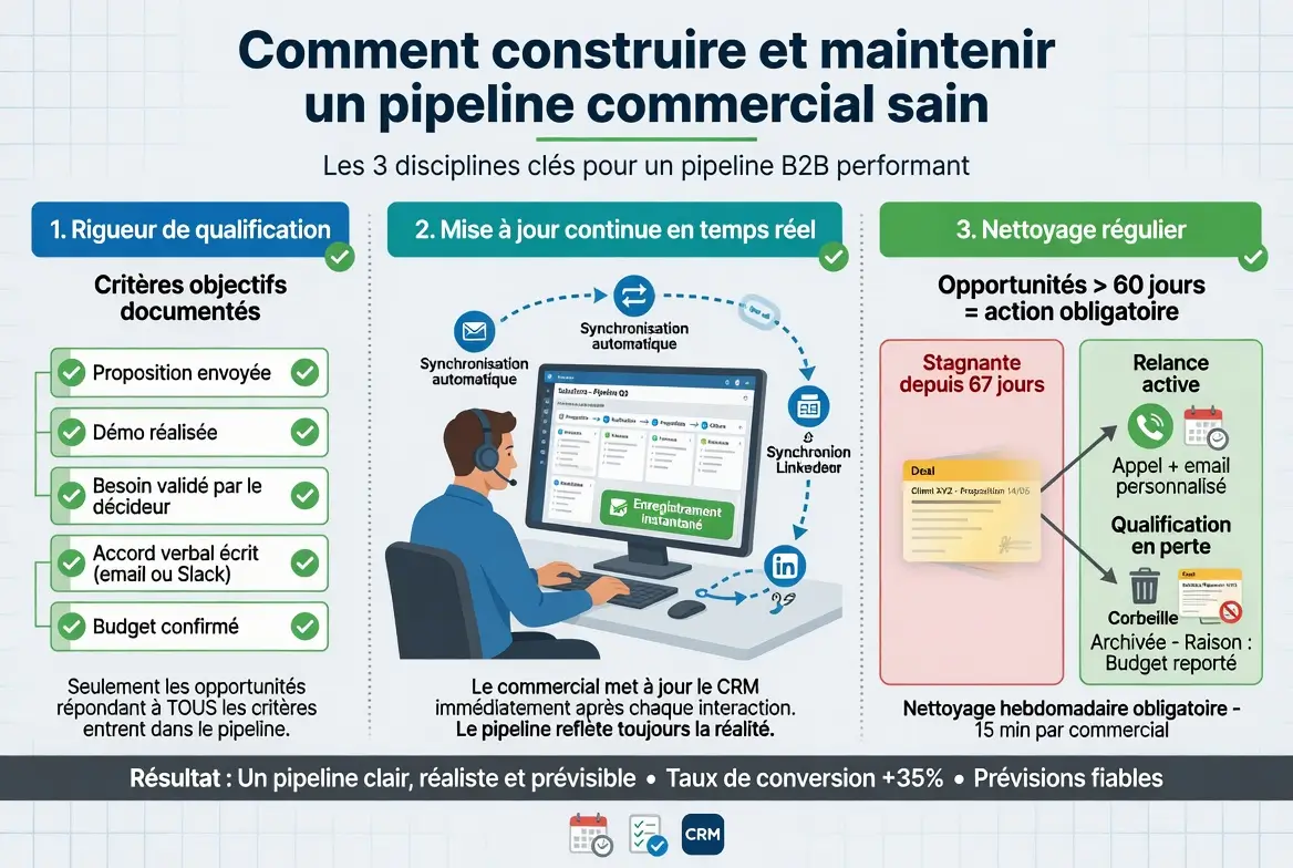 tenir son pipeline commercial de facon saine