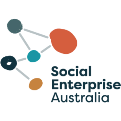 Logo of Social Enterprise Australia showing interconnected colored circles with the text 'Social Enterprise Australia' to the right.