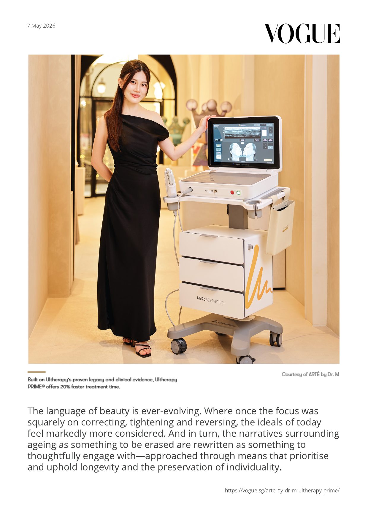 Vogue Singapore feature, page 2