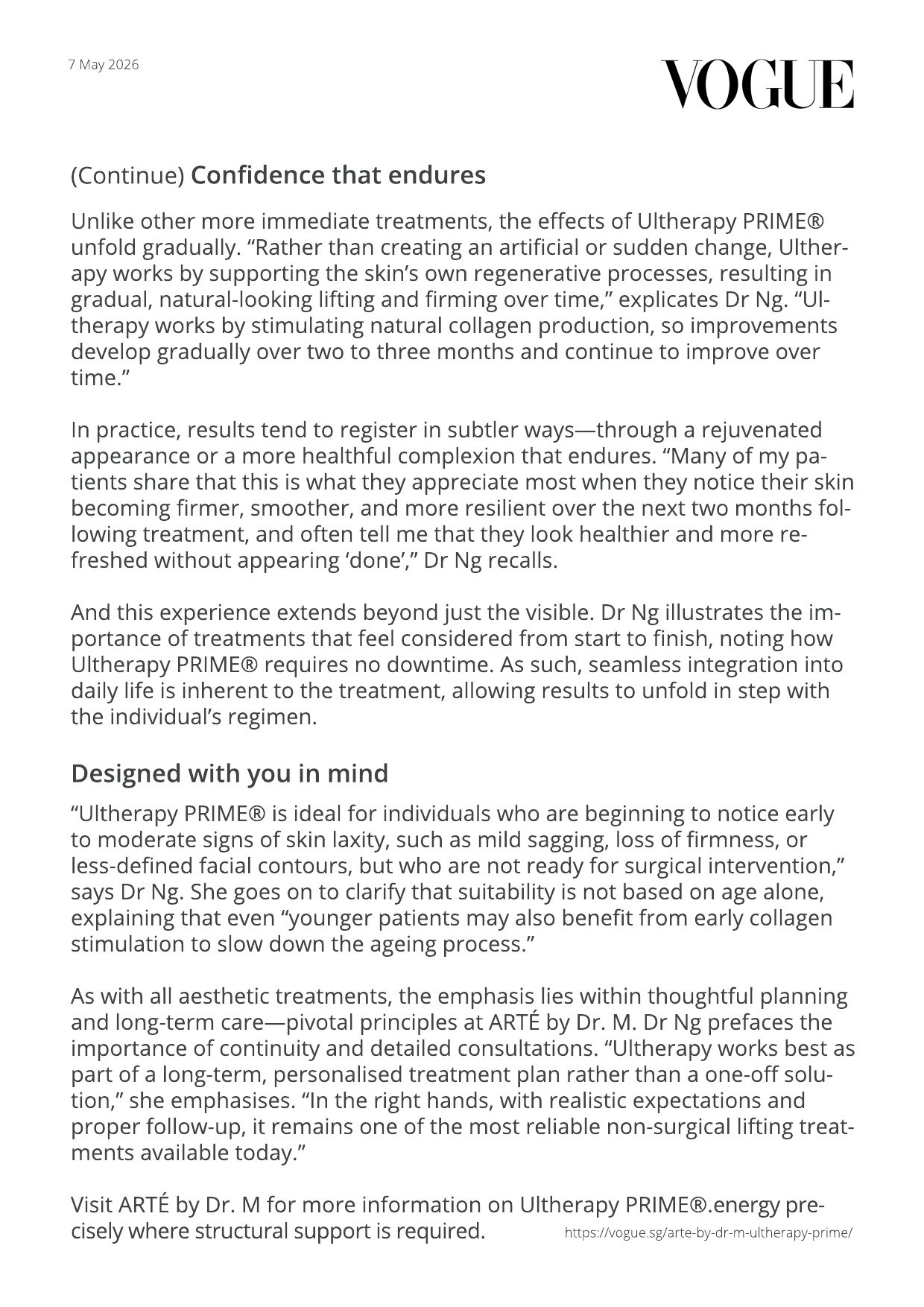 Vogue Singapore feature, page 5