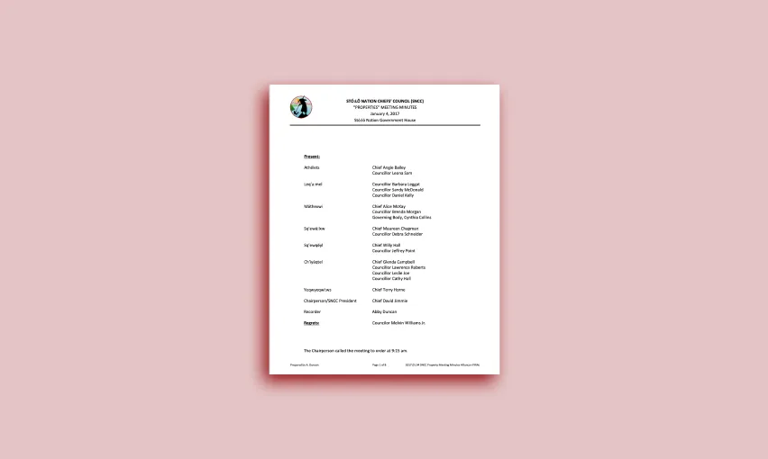 September 2025 Stó:lō Collective - 21 Communities