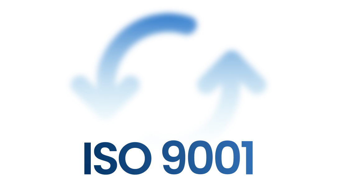 Simpleway ISO 9001 certification badge confirming quality management system compliance and consistent service delivery