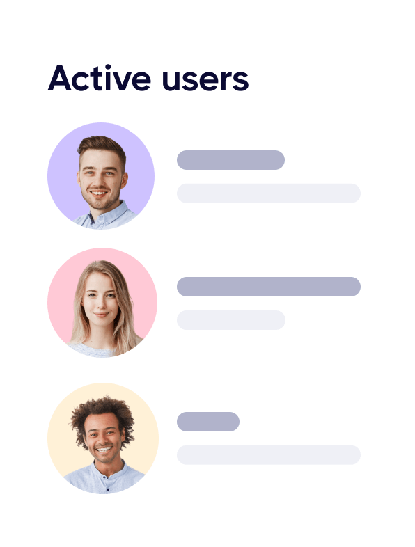 Active Users - Saasplex X Webflow Template