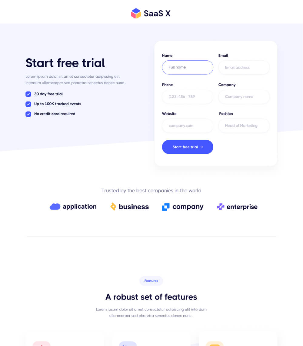 Landing Page - Saasplex X Webflow Template