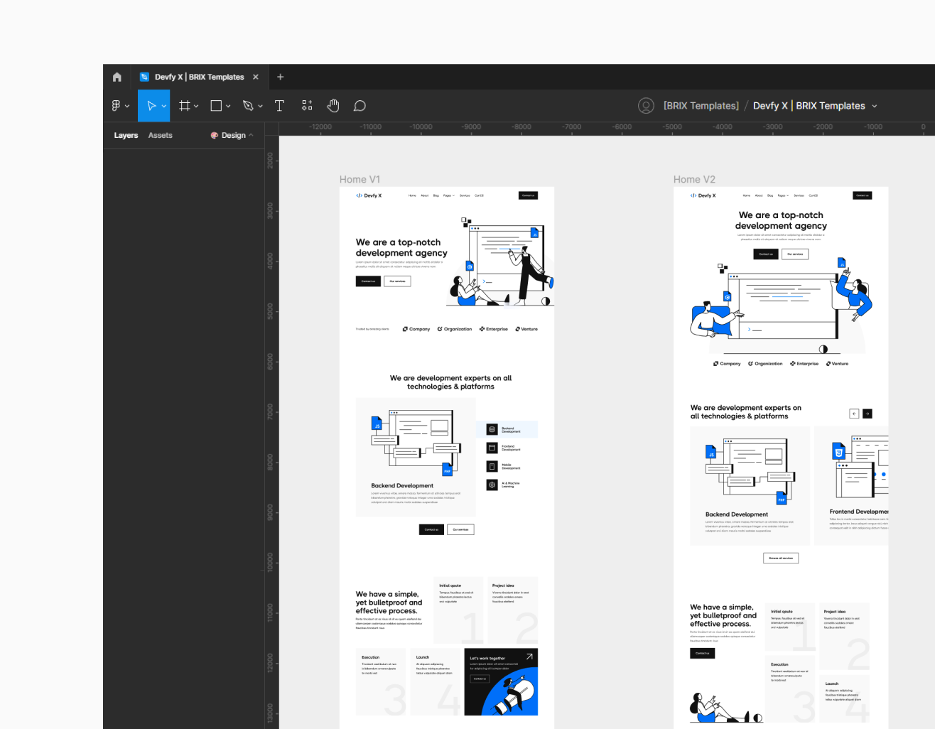 Devfy X -Figma File Included - Development Agency Webflow Template