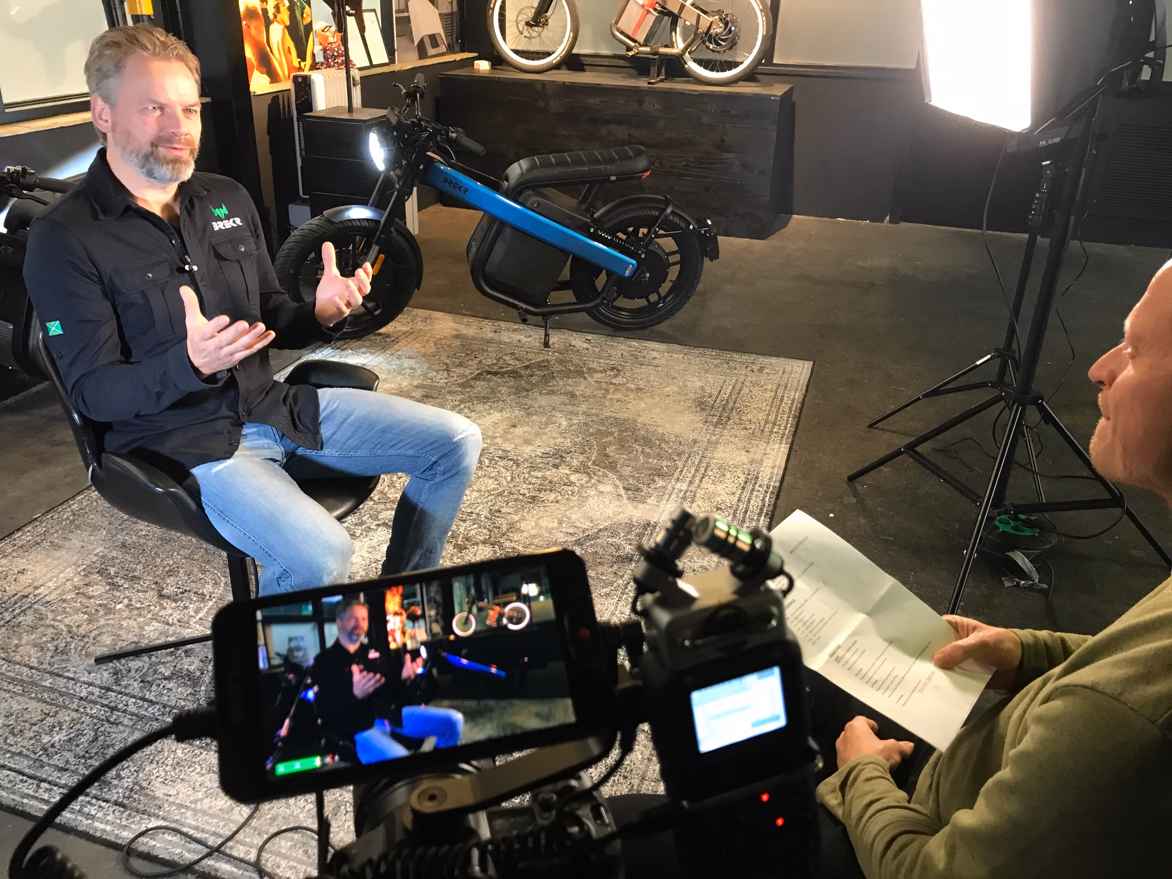 Behind the Scenes Brekr, Willem Martinot tijdens opnames Breks promotievideo – Limestone Pictures