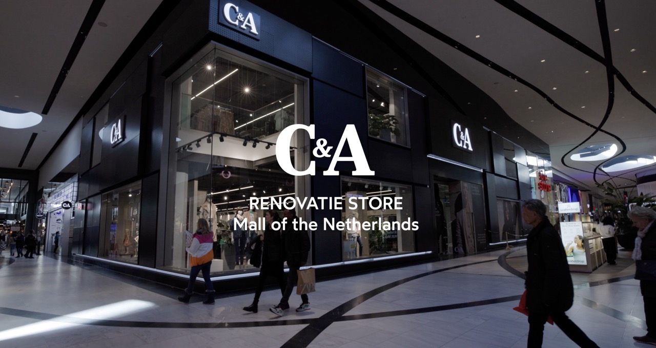 Timelapse bouwvideo van C&A verbouwing in Mall of the Netherlands