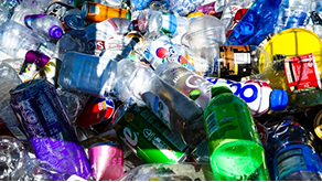 Better Flags | CiClO Flags | Pile of assorted empty plastic bottles and containers in various colors.