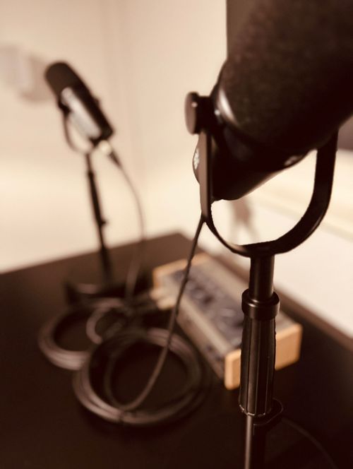Podcast Setup in Schmiede Sindelfingen