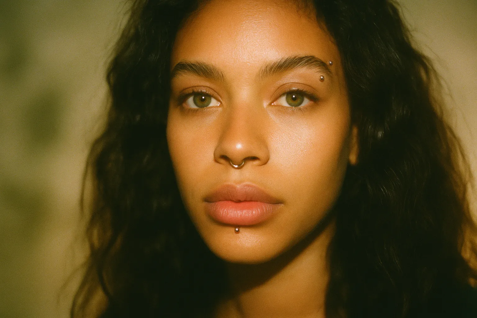 Woman with Piercings