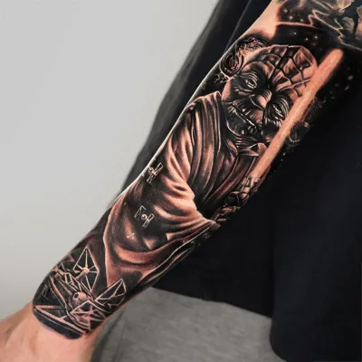 Seahorse Tattoo Fine Line