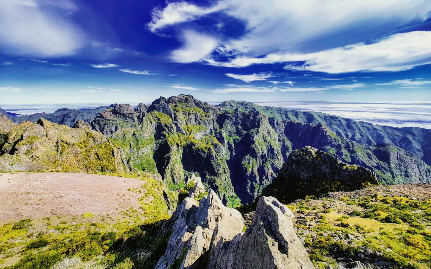 Bergpanorama auf Madeira