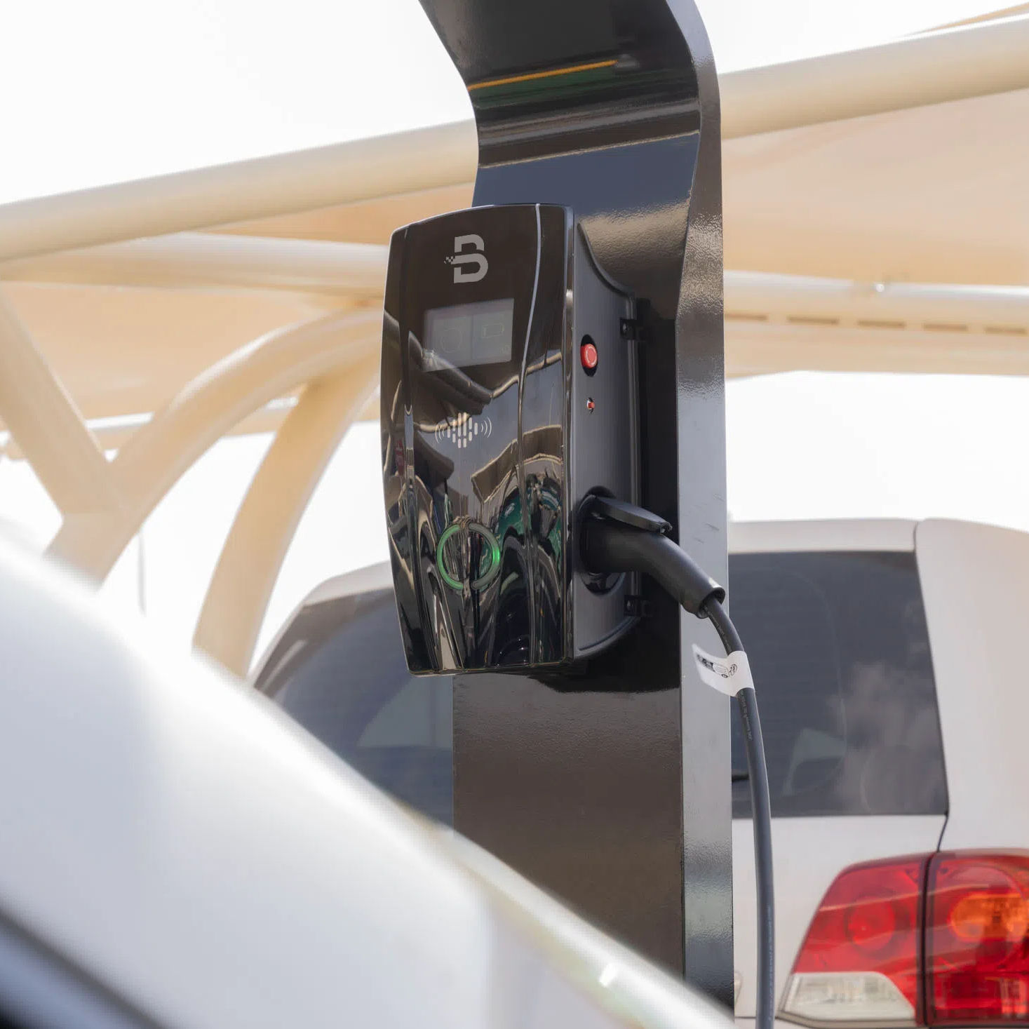 BENY dual EV charger installation and product detail