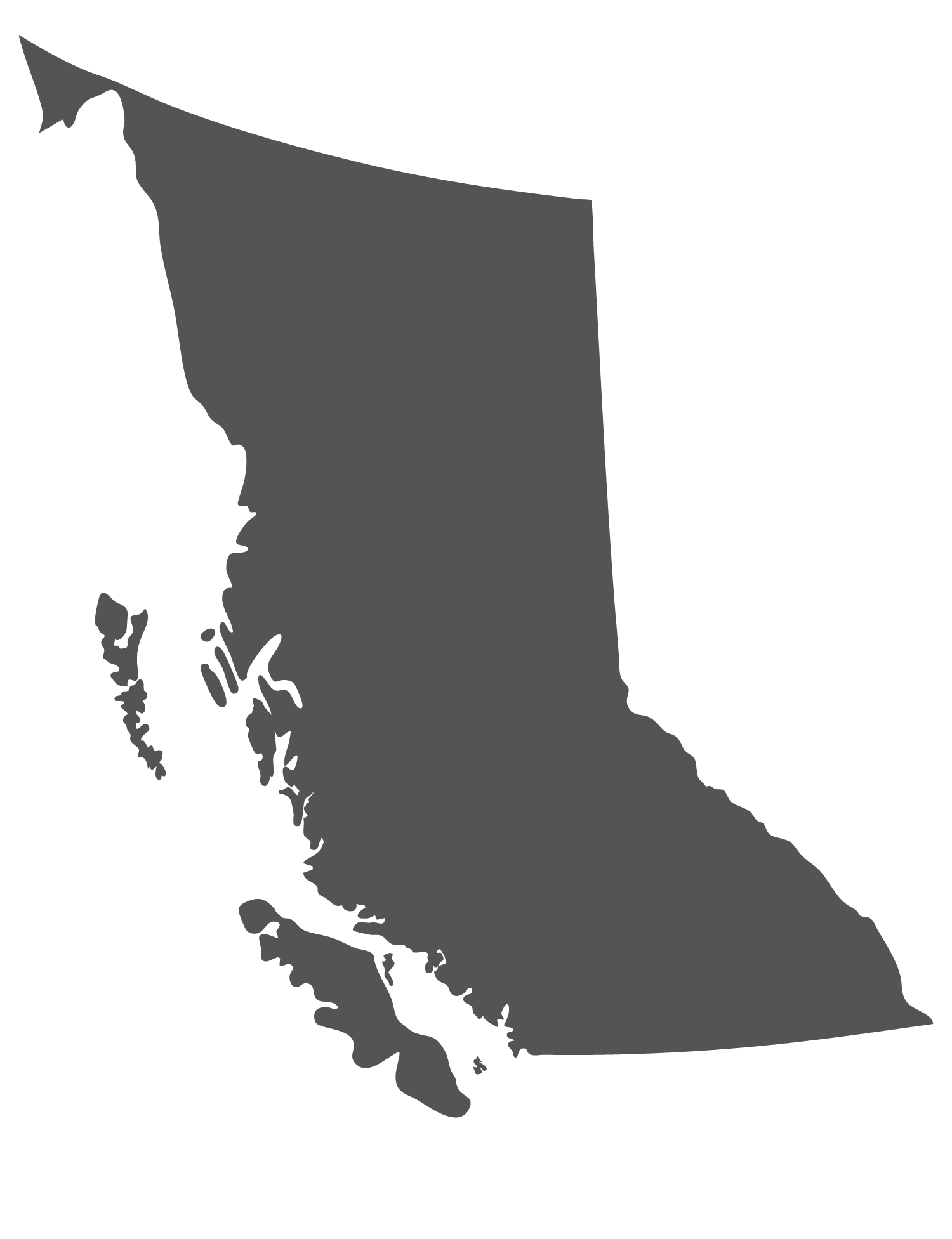 Map of British Columbia